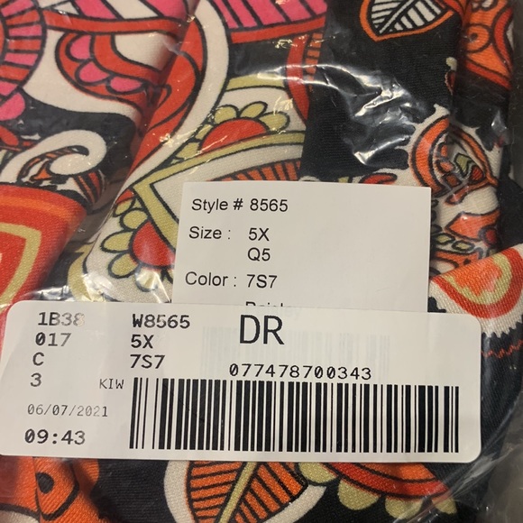 Maria Gabrielle Paisley Print Stretch Jersey Tunic NWT - Picture 8 of 9